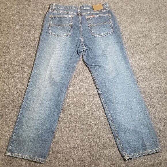 Ralph Lauren Saturday Jeans Womens 14 Straight Vintage 90s Baggy Blue - Picture 2 of 10